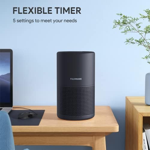Air Purifiers for Bedroom, FULMINARE H13 True HEPA Filter (Black 2 Pack) - Image 3