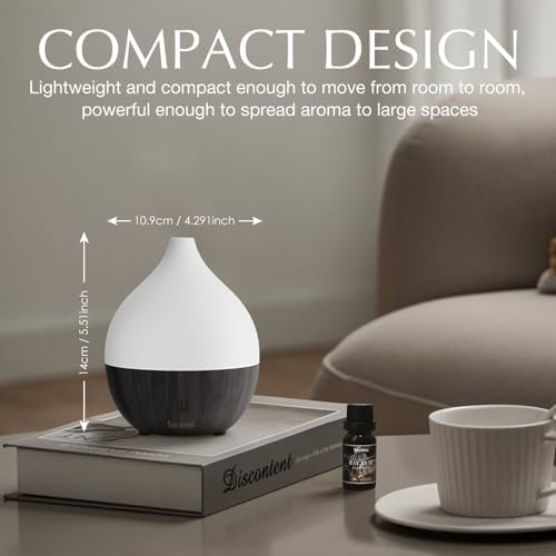 SALKING Essential Oil Diffuser for Home, 100ml Ultrasonic Diffusers, Dark - Image 5