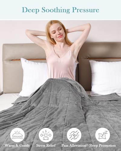 Topblan Weighted Blanket Twin Size 12lbs, 48 x 72 for Adults - Image 4