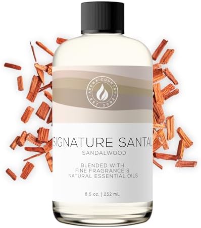 Aroma Country Signature Santal Luxury Diffuser Oil Refill (8.5 Fl Oz) by AromaCountry