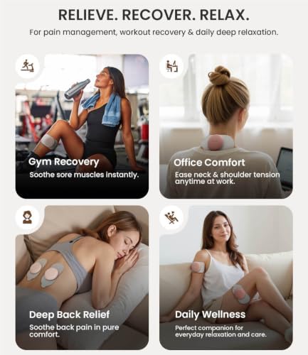 Wireless TENS Unit, App-Controlled TENS Machine with 18 Massage-Inspired Modes, Deep Tissue EMS Muscle Stimulator for Pain Relief, Soreness, Recovery, Back, Neck, Shoulders, Arms & Legs - Image 4