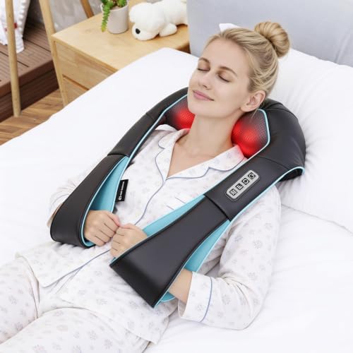 Mo Cuishle Women Men Gifts, Shiatsu Back Shoulder & Neck Massager with Heat - Image 4
