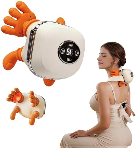 Neck Massager with Heat Cordless Neck and Shoulder Massager by IMGROSE