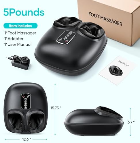 LUBBYGIM Foot Massager with Heat, Feet Massage with Shiatsu Deep Kneading - Image 7