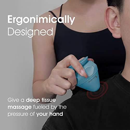 Solacium Mountable Massage Therapy Tool - Multi-Surface Suction Cup Wall Massage Tool for Sore Muscles, Myofascial Release, Stress Relief, Trigger Point and Deep Tissue Massage (Light Blue) - Image 6