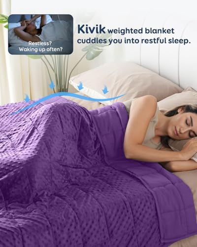 Kivik 15lbs Weighted Blanket for Adults, 60"x80" Queen Size Heavy Blankets - Image 2