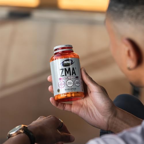 NOW Foods Sports Nutrition, ZMA (Zinc, Magnesium and Vitamin B-6), Enhanced Absorption, Sports Recovery*, 180 Capsules, (Pack of 2) - Image 6