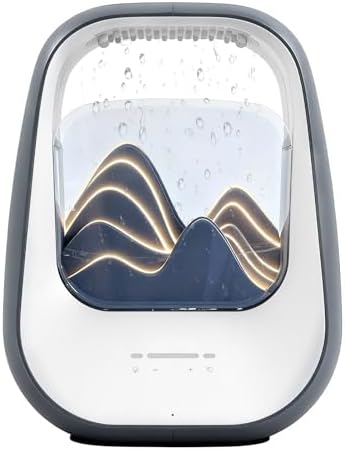 8-in-1 White Noise Sound Machine with Rain Drop Real Sound, Crey by BESTING