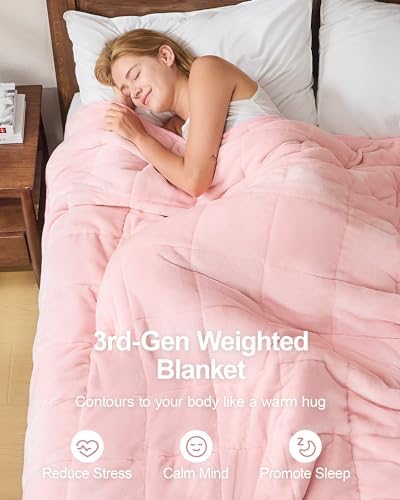 Ultra Soft Sherpa Weighted Blanket for Adults, 60"x80" 15lbs Heavy Blankets - Image 2