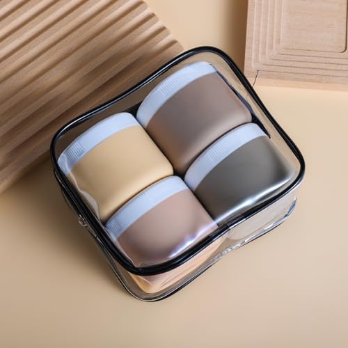 Kuangre Travel Containers for Toiletries, Silicone Cream Jars BPA-Free, Leak-proof 3oz Travel Size Containers, Portable Size Silicone Jars with Lid for Cosmetic Face Hand Body Cream (4 Pack) - Image 6