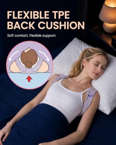 Women's Ice Silk Sleep Posture Corrector, Adjustable Night Upper Back Brace - Image 5