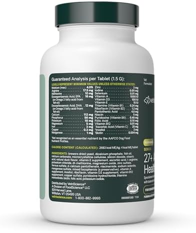 VetriScience Senior 27+ Active Health Chewable Tablets, Veggie, 60 Count - Image 4