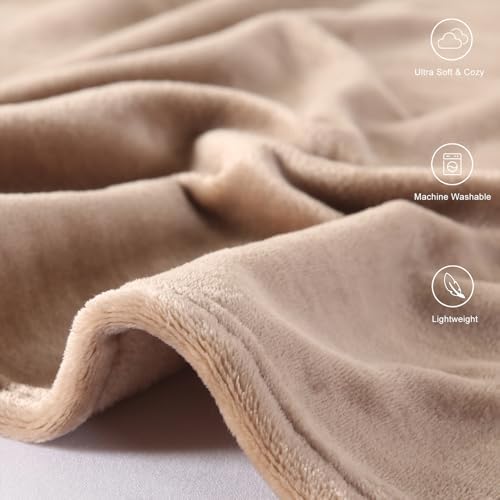 TASTHROW Lightcoffee Throw Blanket 60x80 Inches - Image 4