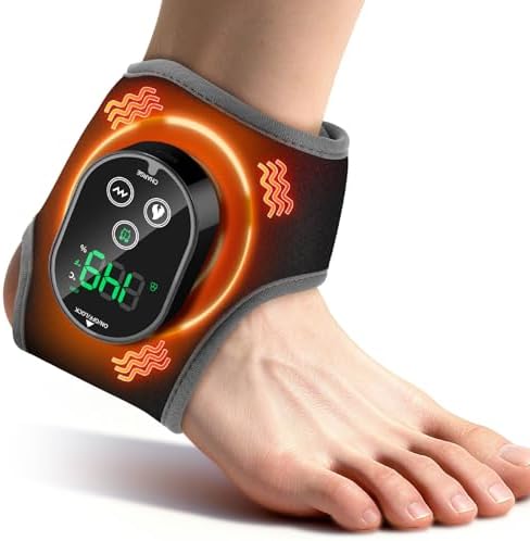 Cordless Foot Massager for Neuropathy, FSA Eligible Items List, Foot and Ankle Massager for Circulation and Pain Relief, 3000mAh Rechargeable Ankle Heating Pad with Massage for Plantar Fasciitis by BAISEMAIN