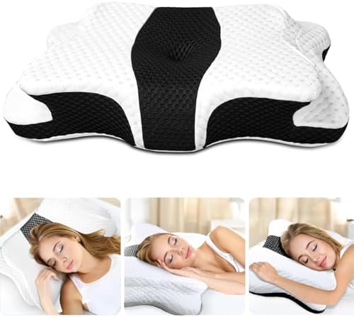 CHxxy Memory Foam Pillows, Cervical Pillow for Neck & Shoulder Pain Relief by CHxxy