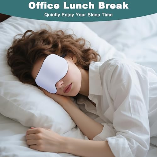 Sleep Mask for Side Sleeper Women Men, Eye Mask for Sleeping Light Blocking, 3D Contoured Cup Sleeping Mask, Soft Breathable Sleep Eye Mask with Adjustable Elastic Strap for Travel (Purple) - Image 5
