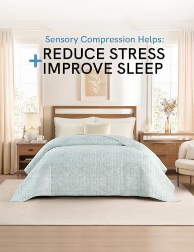 YnM Cooling Weighted Blanket for Adults, 20lbs Heavy Bed Throw for One Person of 190lbs, Perfect for Hot Sleepers or Warm Climates with Rayon/Glass Beads(60x80 Inches, Queen Bed, Spearmint Green) - Image 3
