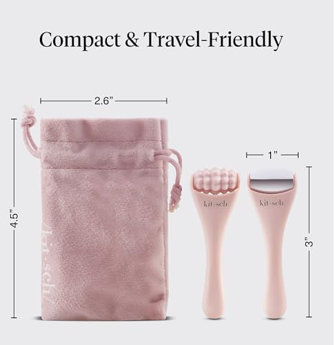 Kitsch Mini Ice Roller for Face Tool Set – Cooling Face Rollers - Blush - Image 5
