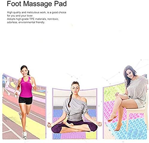 Foot Massage Mat Acupressure Mat Foot Walking Toe Plate Massage Pad Bathroom Mat Yoga Mat Anti-Slip Mat Outdoor Game 2 PCS (Green) - Image 4