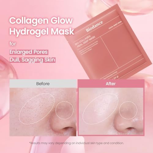 BIODANCE Bio-Collagen Real Deep Mask, Hydrating Overnight Hydrogel Face Mask, Pore Minimizing, Plumping, Elasticity Improvement, Korean Skin Care, Self Care Gifts for Women | 1.19oz(34g) x 16ea - Image 3