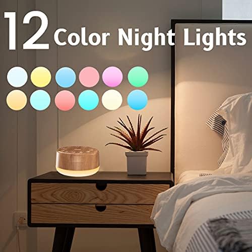 Easysleep Sound White Noise Machine with 25 Soothing Sounds and Night Lights with Memory Function 32 Levels of Volume and 5 Sleep Timer Powered by AC or USB for Sleeping Relaxation (Wood) - Image 4