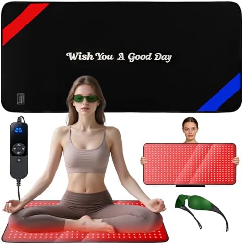 33"x17" Red Light Therapy Mat, 480 LEDs Infrared Light for Pain Relief by LIGHTIUM