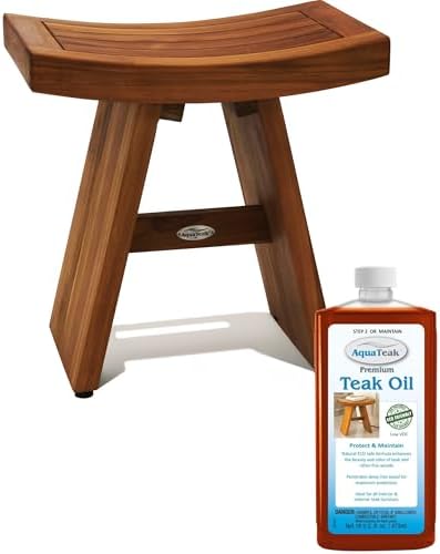 AquaTeak Asia 18" Teak Shower Bench by AquaTeak
