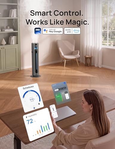 DREO 11L Smart Humidifier 747S Large Room 700 ft², 100H Runtime, 21dB Quiet - Image 4