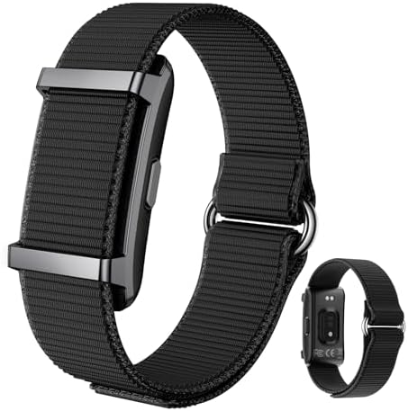 Smart Bracelet Fitness Trackers for Men Women, Smart Watch 24/7 Heart Rate Sleep Stress HRV Monitor, 170+ Sports Modes, 2 Bands, Free APP by Unknown
