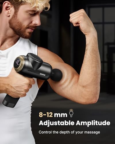 RENPHO Active Evo Massage Gun, Gifts for Men Women Deep Tissue Back Handheld Massage with 8-12mm Amplitude Heavy-Duty, FSA Approved Percussion Professional Muscle Massager Gun for Athtetes HSA - Image 2