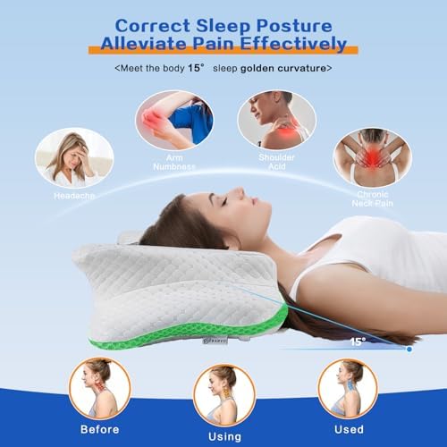 Pain Relief Cervical Pillow for Neck Support,Adjustable Ergonomic Pillow - Image 4