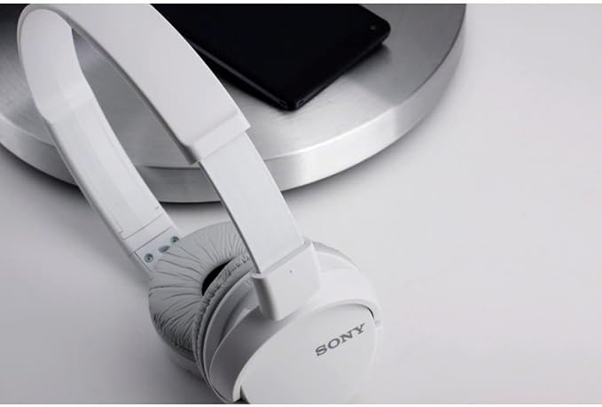 Sony ZX Series Wired On-Ear Headphones with Mic, White MDR-ZX110AP - Image 7