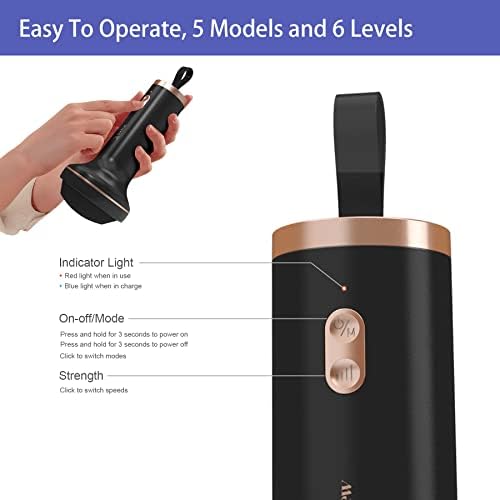 Handheld Cellulite Massager, Body Sculpting Machine, Rechargeable & Cordless, Stomach Fat Massager With 8 Massage Heads 2 Mesh Covers, Massage Abdominal Belly Thighs Butt Neck for Women Men at Home - Image 4
