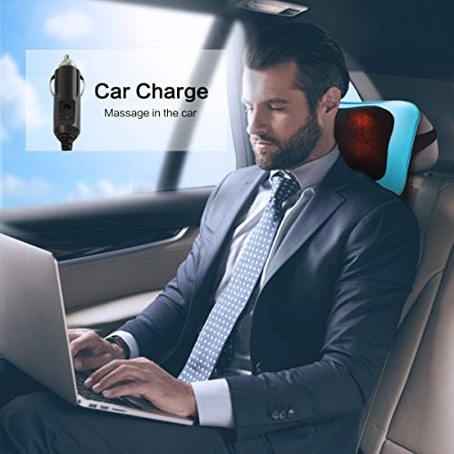 Mo Cuishle Shiatsu Back Massager with Heat – 3D Kneading Neck and Shoulder Massager for Back Pain Relief – Electric Massage Pillow for Home, Office & Car – Mother’s Day Gifts for Mom, Women, Men, Dad - Image 4