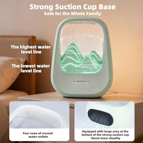 8-in-1 White Noise Sound Machine with Rain Drop Real Sound, Green - Image 6