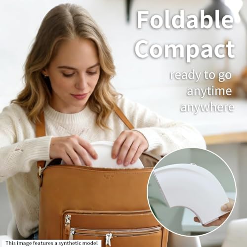 Funbliss Foldable Travel Potty Seat for Toddlers, White - Image 4