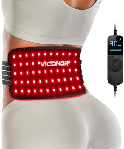 Red Light Therapy for Body, Infrared Light Therapy, Red Light Mat for Full Body, 660nm & 850nm 3-in-1 LED Bead, Pain Relief, Light-Therapy for Dogs, Shoulder, Back, Knee by Viconor