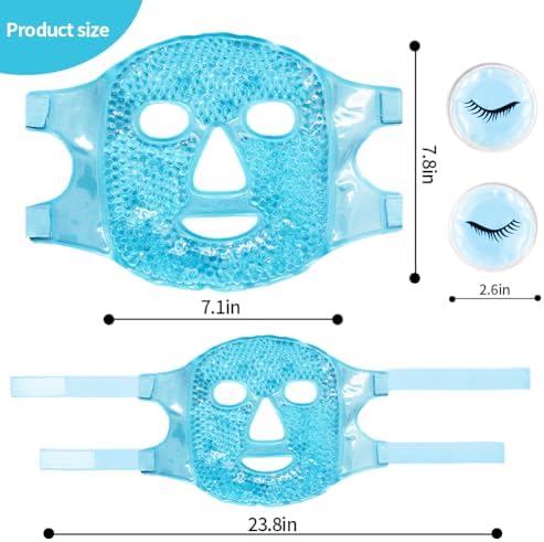 Cold Face Eye Masks Ice Face Mask Hot Cold Compress - Image 4