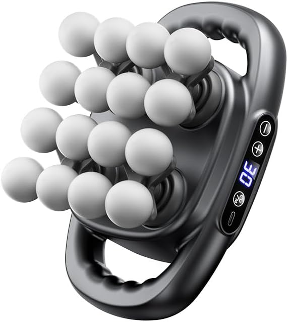 IKG 16 Head Massage Gun Deep Tissue, Body Massage for Back, Shoulders, Neck, Legs, Foot, Massage Gun deep Tissue, Percussion Massager with 3 Modes&30 Intensities Body Muscle Pain Relief, Ideal Gifts by IKG
