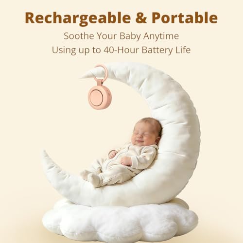 Pink Noise Sound Machine Battery Mini White Noise Machine 30 Soothing Sounds 4 Timers Memory Function for Baby Kids Adults Brown NoiseSleep Machine for Home Travel Office Therapy - Image 2