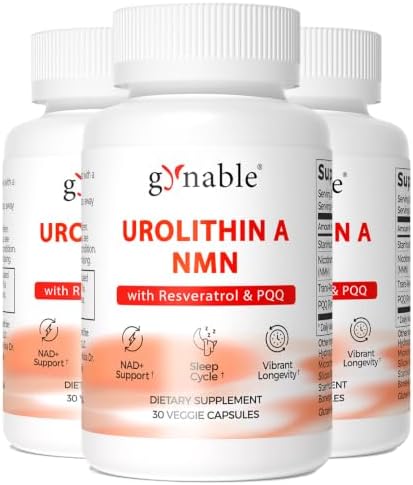 Gynable Urolithin A Supplement with NMN & PQQ, Cellular Energy by GynableVevoec
