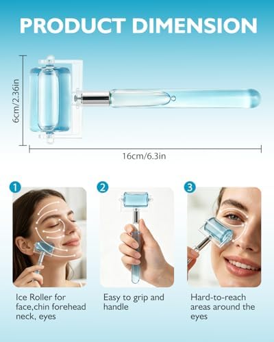 Ice Roller for Face and Eye Reduce Puffiness & Soothe Skin - Image 2