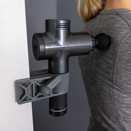Zadro Hands Free Massage Gun Deep Tissue Door Mount Back Massager Handheld Clamp Tool Strong Grip Protects Door Easy Use - Image 2