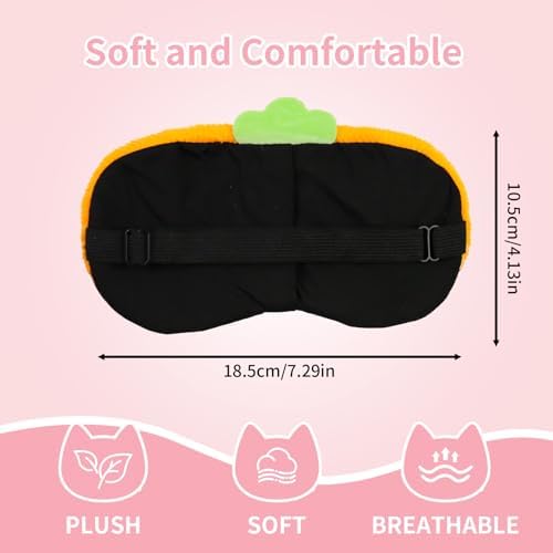PERFECTSIGHT Sleep Eye Masks, Cute Sleep Eye Cover Lightweight Adjustable Eyeshade Mask Cover for Women Men Sleep Travel Nap, Carrot Penguin - Image 5