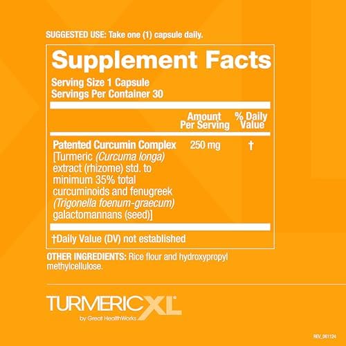 OmegaXL TurmericXL Joint Support Supplement, 250mg, 30 Capsules - Image 5