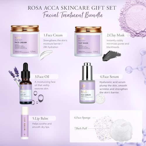 Gifts for Women, 30Pcs Lavender Skin Care Gift Set for Women, Bath & Body Gifts Basket Set, Home Spa Self Care Gift, Essential Oil, Anniversary, Face Serum, Pampering Gift, Birthday, Christmas, Wife - Image 6