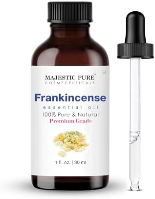 Majestic Pure Essential Oil with Glass Dropper - 100% Pure and Natural - Essential Oils for Diffuser, Aromatherapy, Soap and Candle Making, Frankincense Essential Oil, Frankincense Oil, 1 Fl Oz by BeautyandPersonalCare