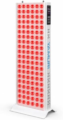 Red Light Therapy Panel, 660nm 850nm Red Light Therapy for Body, 9 Pulse Modes, 120 LEDs Light Therapy Lamp Built-in Timer and Stand for Daily Wellness by YAMURI