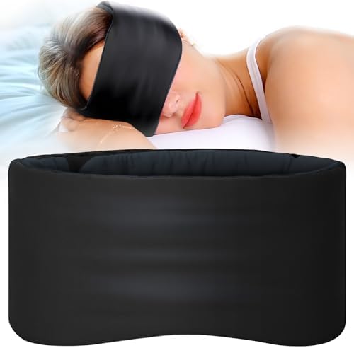 SARISUN Eye Mask for Side Sleepers, Wrap-Around Light Blocking Sleep Mask by SARISUN