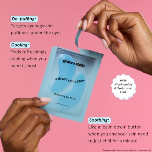 grace & stella Award Winning Eye Patches for Puffy Eyes - Image 3